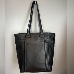 Authentic Hammitt Like New Otis Black Leather Shoulder Tote Bag Purse